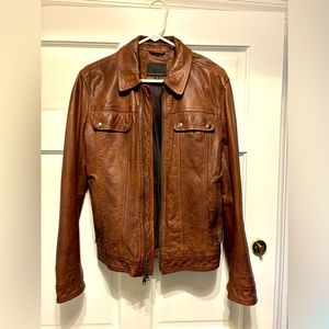 Banana republic leather jacket Small